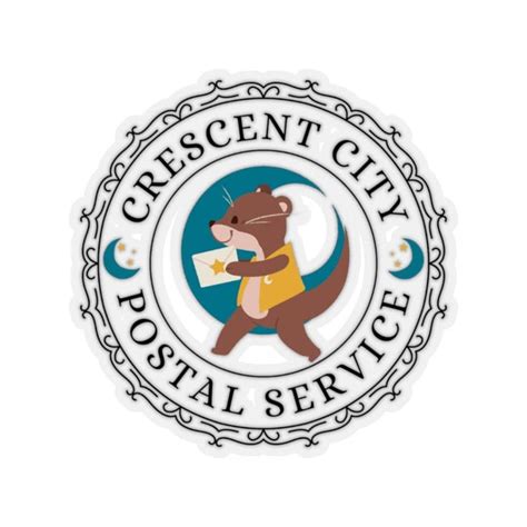 Crescent City Postal Service Sticker Crescent City Sticker Sarah J Maas