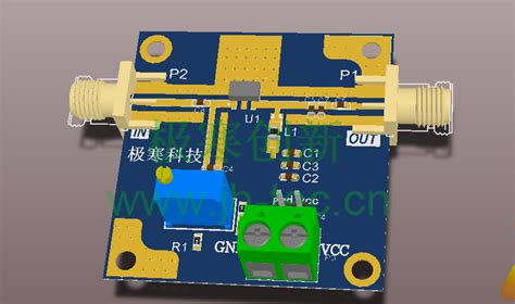 433m射频功放原理图pcb及如何使用经验分享 极寒钛博客网