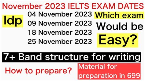 November 2023 Ielts Exam Dates 04 Nov IELTS Exam 9 Nov Ielts Exam 18