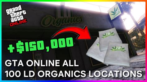 GTA ONLINE ALL 100 LD ORGANICS LOCATIONS PS4 5 XBOX ONE SERIES X S