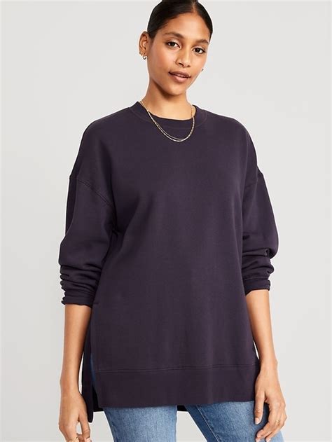 Oversized Boyfriend Tunic Sweatshirt Old Navy