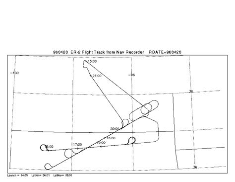 960420 ER 2 Flight Track From Nav Recorder NASA Airborne Science Program