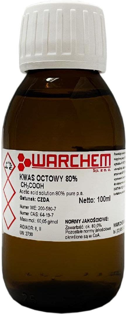 Drobne Akcesoria Medyczne Warchem Kwas Octowy Esencja Octowa Czda