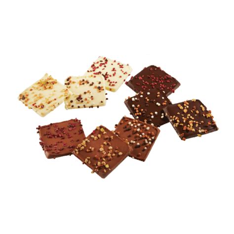 Sachet Tuiles de la forêt chocolat assorti lait blanc et noir 9 pièces