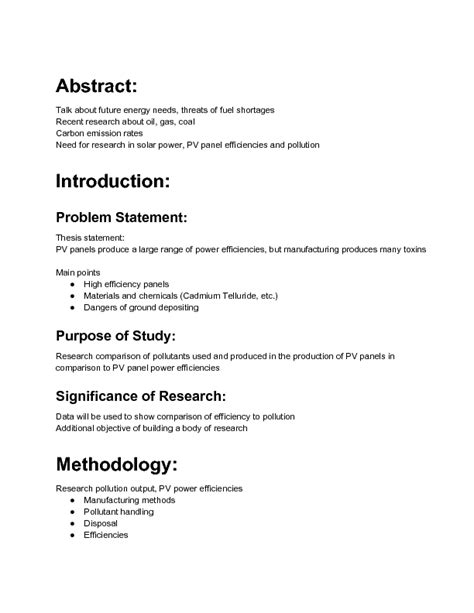 Apa Format Proposal Template