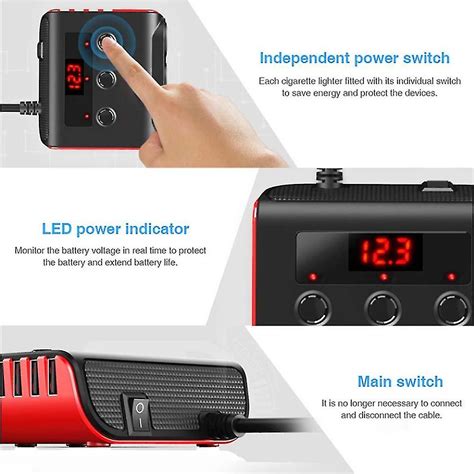 Sigarettenaansteker Splitter W V V Sockets Usb Autolader