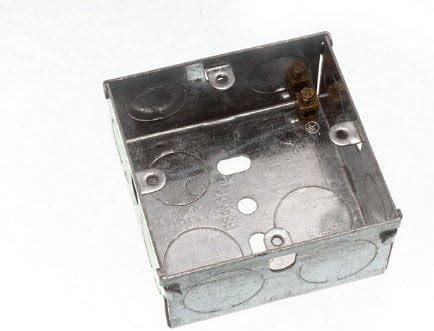 Flush Mount Metal Pattress Electric Back Box Single Gang Mm