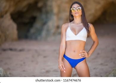 Portrait Happy Sexy Girl Pink Bikini Stock Photo 1167474676 Shutterstock