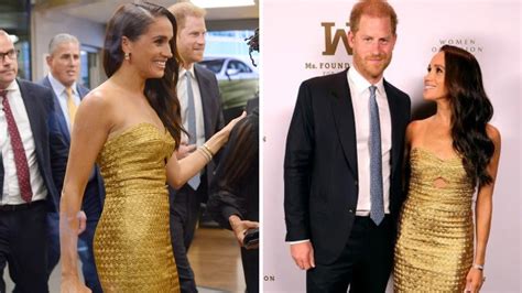 Meghan Markle Sparkles In Gold As She Receives Women Of Vision Award Hindustan Times