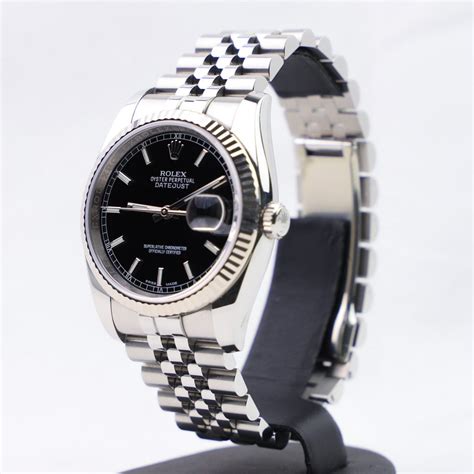 Rolex Datejust Mm Black Dial Millenary Watches