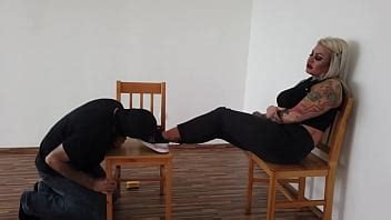 Foot Slave Worships Her Tattooed Feet XVIDEOS