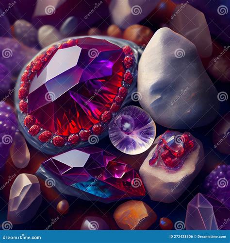Magical purple gems stock illustration. Illustration of rhinestone