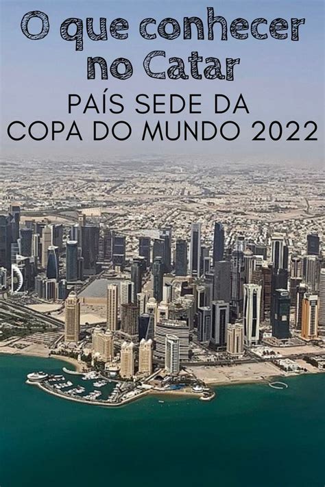 An Aerial View Of A City With The Words O Que Confer No Catar Pais Se