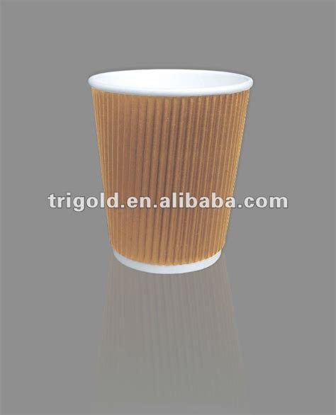 Ripple Coffee Paper Cup Hot Drink Disposable Paper Cup For Hot Coffee