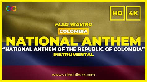 Colombia National Anthem - Hymno Nacional (Instrumental) - YouTube