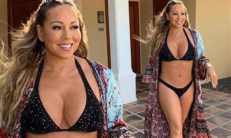 Mariah Carey Flaunts Flat Tummy In Bikini Clad Instagram Flipboard