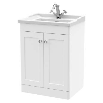 Nuie Classique Vanity Unit | 620mm | CLC125F | Satin White