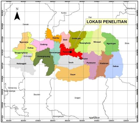 Research maps of Grobogan Regency | Download Scientific Diagram