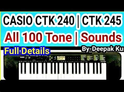 Casio Ctk Ctk All Tone Piano Organ Pipe Strings