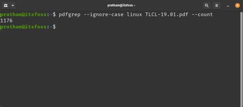 Pdfgrep Use Grep Like Search On Pdf Files In Linux Command Line