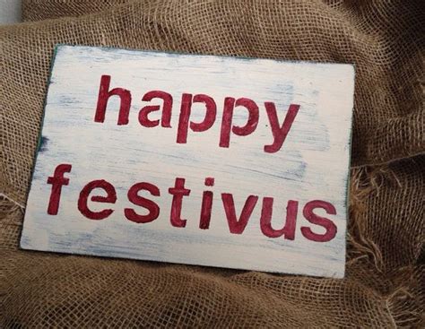 Rustic Wood Happy Festivus Sign Its A Festivus Miracle Etsy