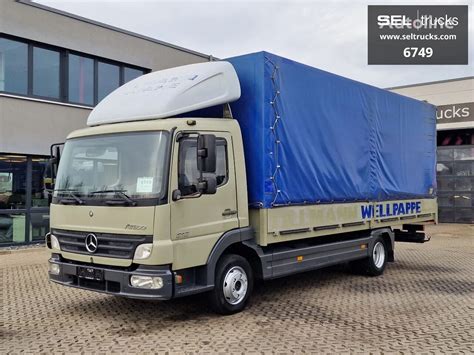 Mercedes Benz Atego 818 Curtainsider Truck For Sale Germany Salzgitter