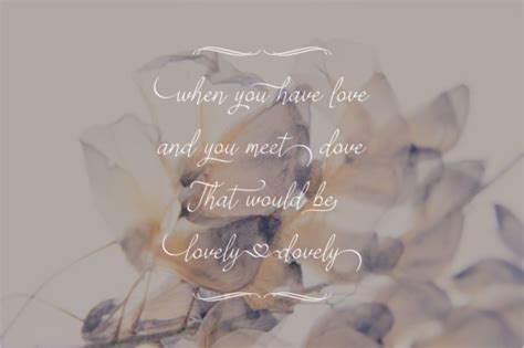 Lovely Dovely Font - Dfonts