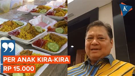 Budget Makan Siang Gratis Berkisar Rp Per Anak Kata Airlangga