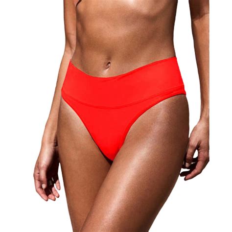 Women Brazilian Sexy Bikini Push Up Beach Swimsuit High Waist Bottoms