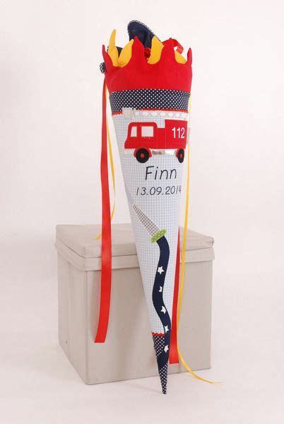 Schultüten Schultüte aus Stoff Feuerwehr ein Designerstück von