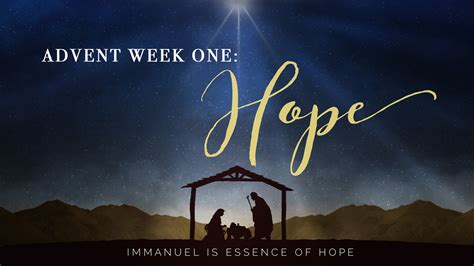 Advent Week 1 Hope