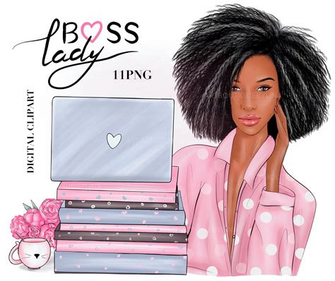 Girl Boss Clipart African American Boss Lady Clipart Boss Lady Clip ...