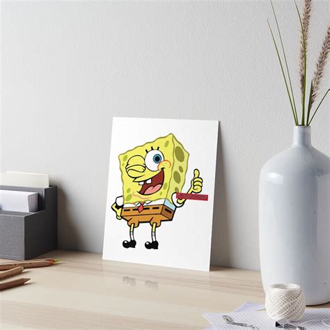 Spongebob Squarepants Im A Good Noodle Art Board Print For Sale By