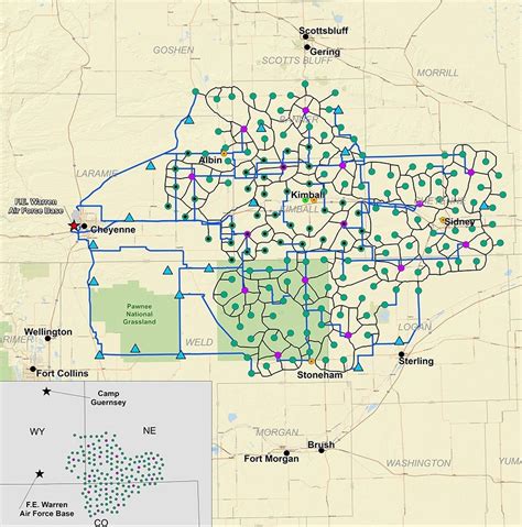 Cool Map Of The Active Missile Silos In Western Nebraska NE Colorado