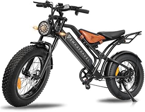 SMARTRAVEL Electric Bike 20 Fat Tire For Adults 1200W Brushless Motor