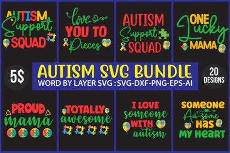 AUTISM SVG BUNDLE Graphic By SimaCrafts Creative Fabrica