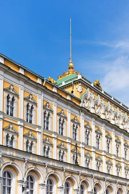 Premium Photo Facade Grand Kremlin Palace In Moscow