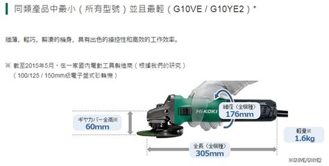 Hikoki G10ve 無碳刷 可調速 手提 4吋 平面 砂輪機 研磨機 蝦皮購物