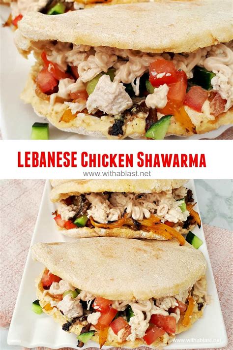 Lebanese Chicken Shawarma With A Blast