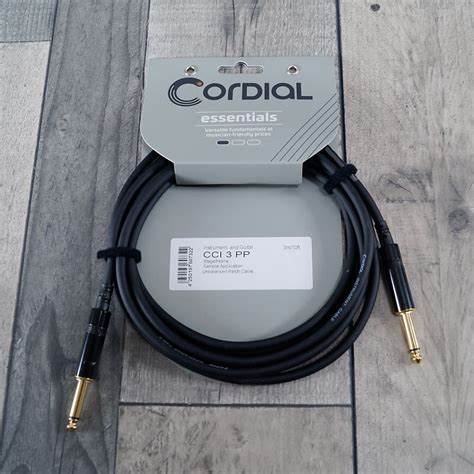 Cordial CCI3PP Essentials 10ft Instrument Cable Straight Reverb