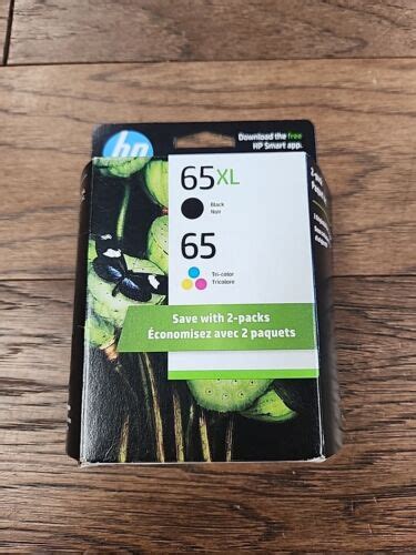 Genuine Hp 65xl Black And 65 Tri Color Ink Cartridges 6zd95an Exp 1 2026