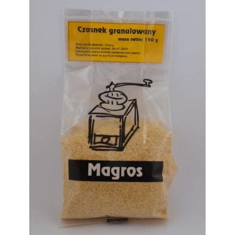 Bezglutenowy Czosnek Granulowany 100g Magros Sin Gluten