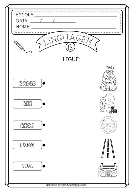 Atividades Ligue E Relacione Letra R ~ Projetos Atividades