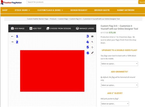 Build A Sign 101: Custom Flags Design Tool Guide – Feather Flag Nation Blog
