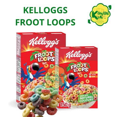 Jual Kelloggs Froot Loops Sereal Kemasan 150gr And 300gr Shopee Indonesia