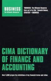 Buy Cima Dictionary Of Finance And Accounting Over Jargon Free