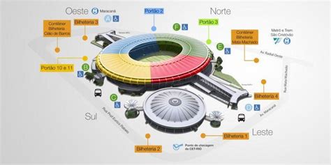 Onde Fica O Maracana - Estadio Maracana mapa - Mapa do estadio Maracana (Brésil)