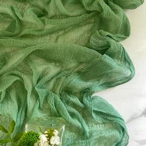 Sage Green Boho Wedding Cheesecloth Table Runners Wedding Arch Tape