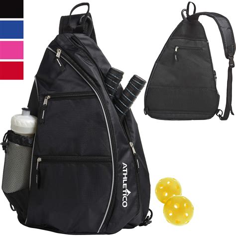 Athletico Sling Bag Crossbody Backpack For Pickleball Tennis Racketball And 819615021696 Ebay