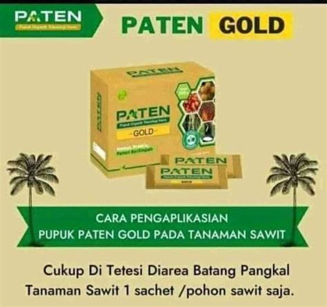 Pupuk Paten Gold Organik Praktis Original 1 Box Isi 12 Sachet Lazada